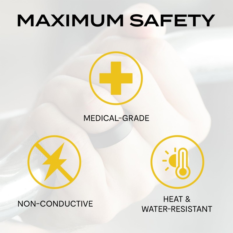 ROQ Silicone Rubber Wedding Ring for Men, Comfort Fit, Men's