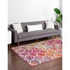 Unique Loom Trellis Frieze Collection Area Rug - Rounded (2'
