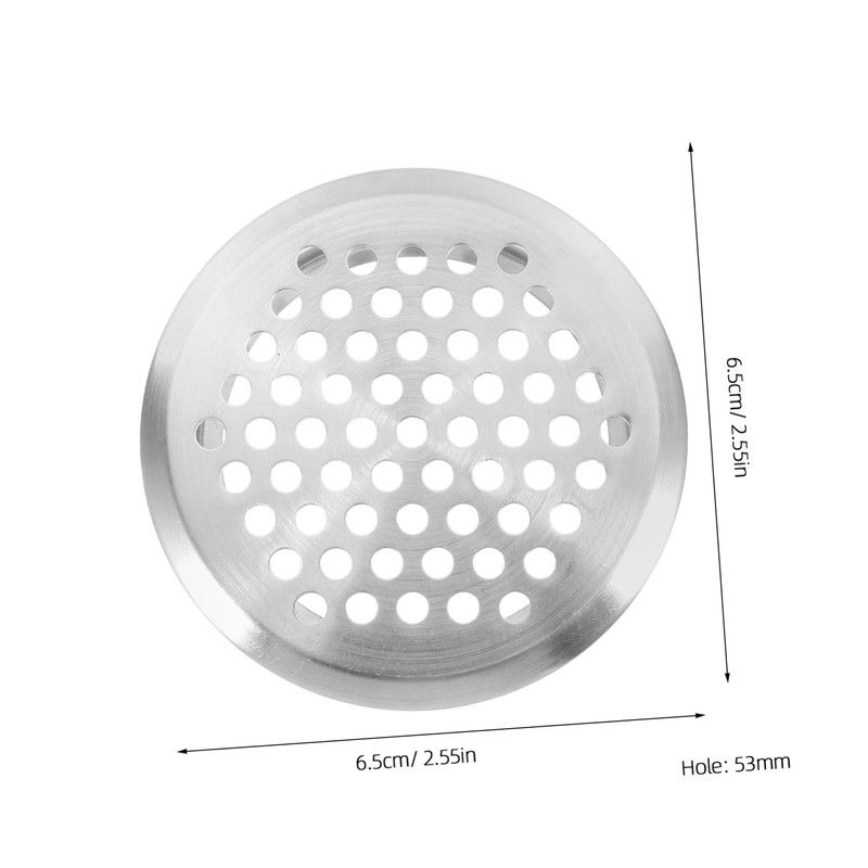 Gadpiparty 12pcs Round Vent Mesh Covers Stainless Steel Cabinet Ventilation