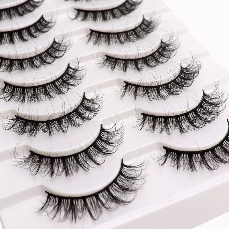 Veleasha Pestañas Postizas Con Rizos Dd Y Pestañas Postizas