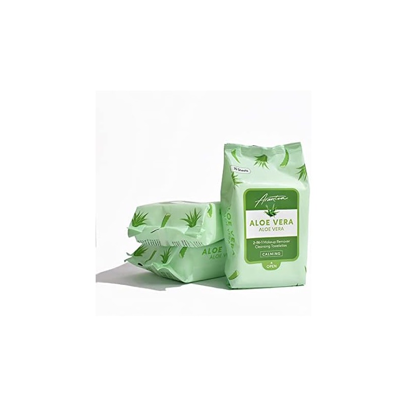ALOE VERA 2 IN 1 MAKEUP REMOVER CLEANSING TOWELETTES ARANTZA