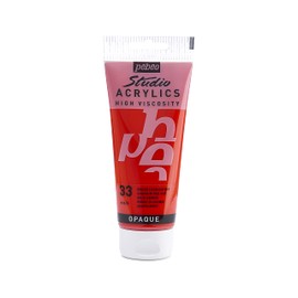 Pebeo 100 ml Studio Acrylic Paint, Cadmium Red Hue
