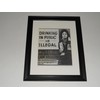 Framed Billy Joel Drinking in Public b/w Promo 1973 print