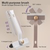 2 Pack Multi-Function Rotating Crevice Cleaning Brush, Hard Bristle Crevice