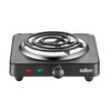 Salton Single Coil Portable Electric Cooktop with Large Burners, Variable