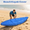 2 Pack Waterproof Kayak Covers 8.5-9.8ft Heavy Duty 420D Kayak