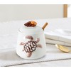 dgudgu Turtle Sugar Bowl With Lid Ceramic Sugar Jar With