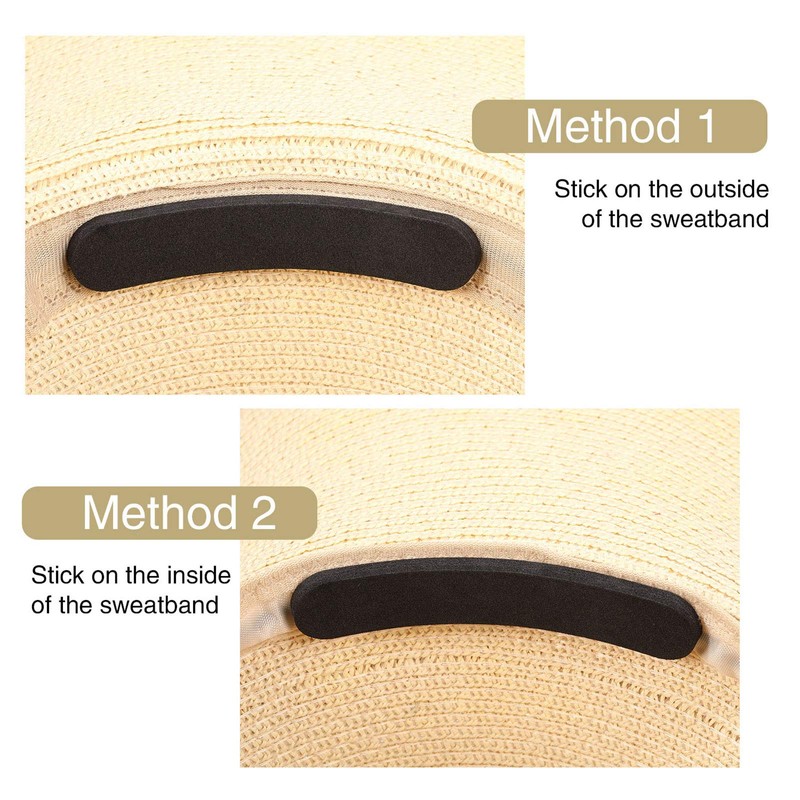 Bememo 20 Pieces Hat Size Tape Hat Size Reducer Foam