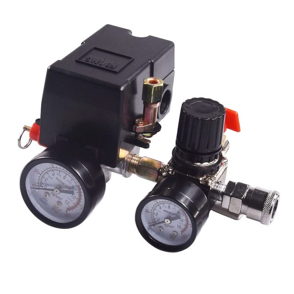 FBANG FBANG air Compressor Pressure Switch with Pressure Regulator, 90-120