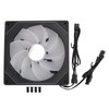 140mm ARGB PWM Chassis Fan, Addressable RGB Cooling Fan 5V
