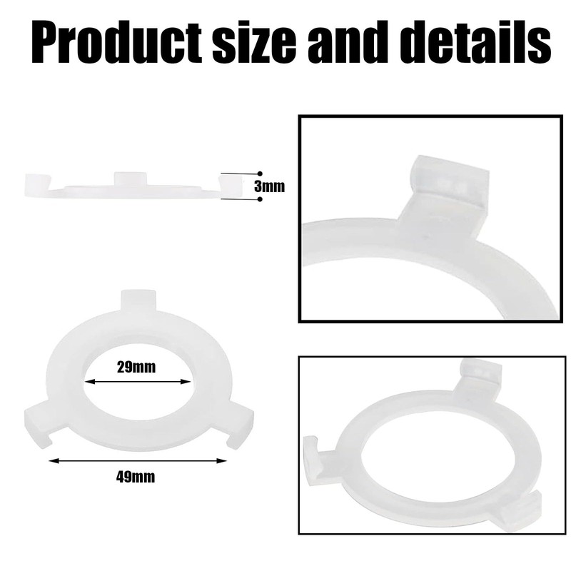 16 Pcs Lampshade Reducer Ring, Lampshade Adapter Rings, 8 Pcs