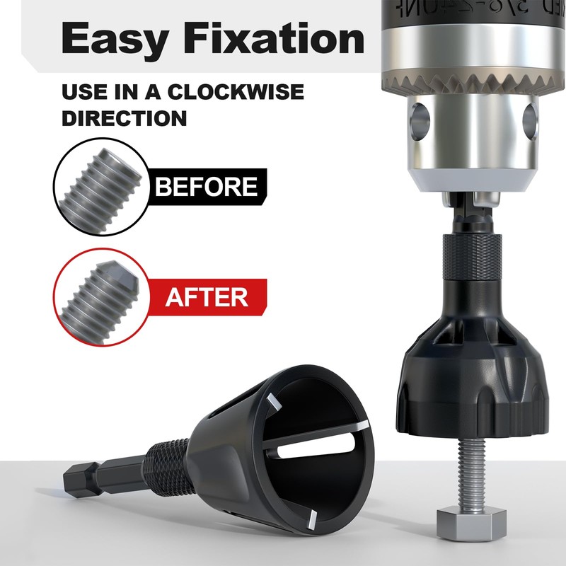 LATTHANT Deburring External Chamfer Tool with Tungsten Carbide Blade, Bolt