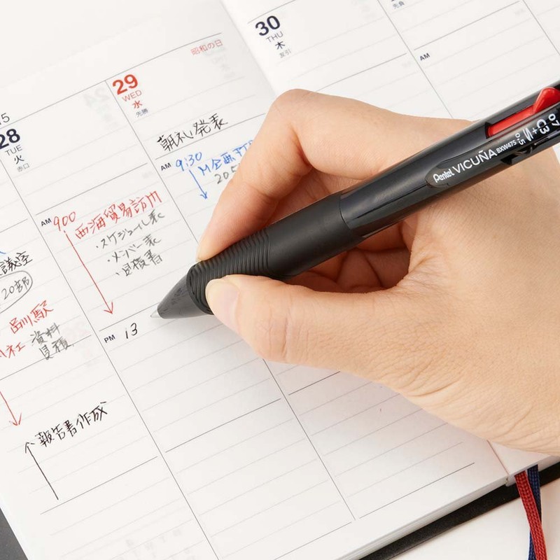 Pentel multi-function pen Vicu?a three colors XBXW475A black