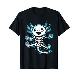 Funny Axolotl Skeleton X-Ray Boys Girls T-Shirt