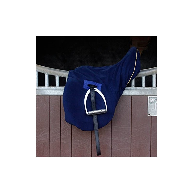 Cottage Craft Equestrian Saddle Cover - Soft Fleece Horse Navy
