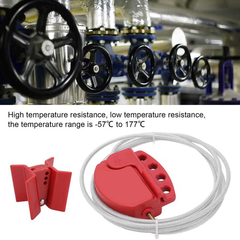 Cable Lockout Adjustable Design Corrosion Resistant Sturdy Durable Security Cable