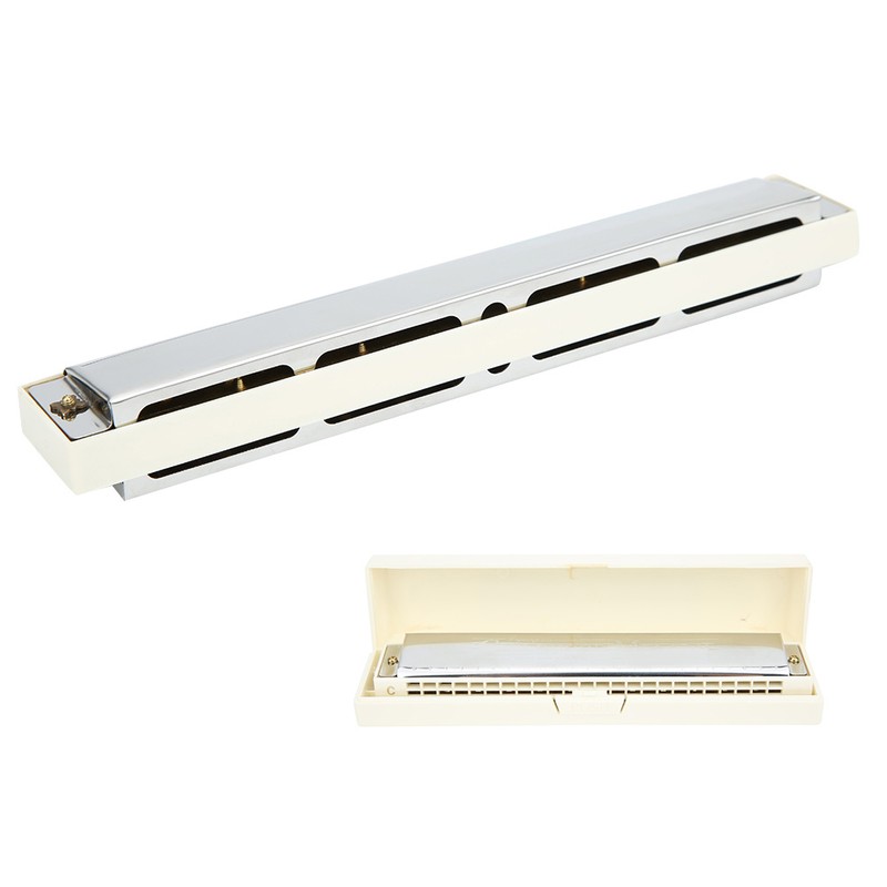 Professional Mouthorgan Harmonica Diatonic Harp C Key Stainless Steel Cover