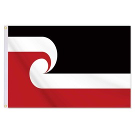 24x36 Inch Maori Flag,2x3 FT Indigenous Flag,Medium Digitial Double-Printed Durable 150D Thick Polyester Decorations with 2 Brass Grommet