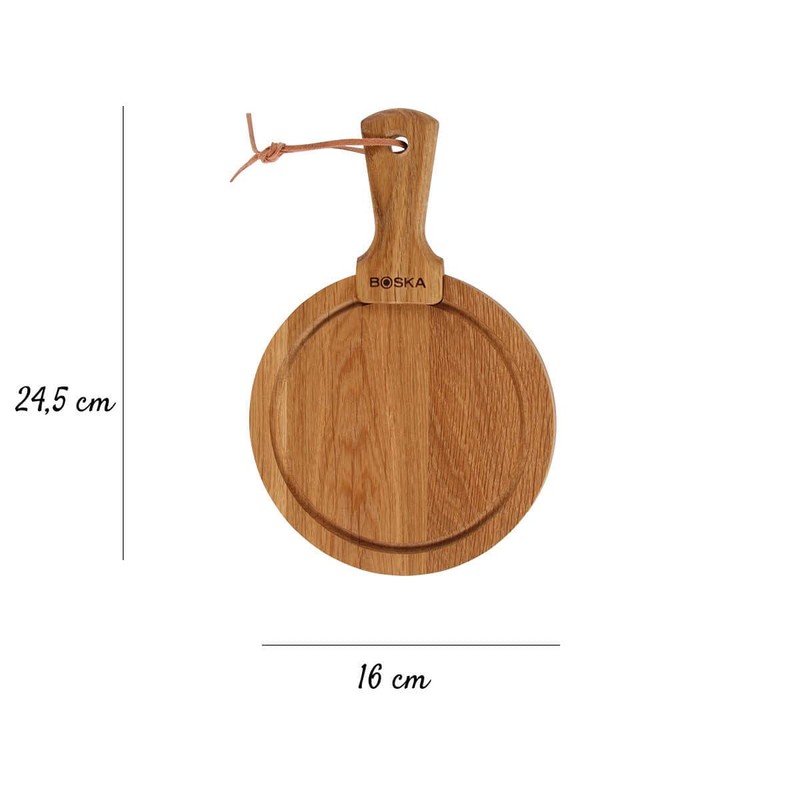 BOSKA Cheese Board Friends Size S, Wood Brown, 16 x