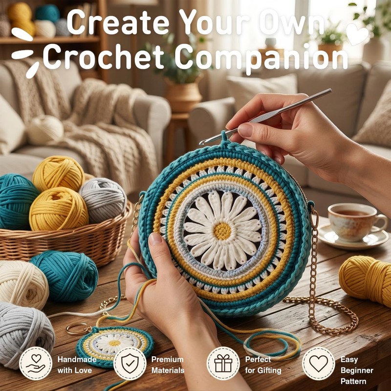 FACE N FACE DIY Crochet Daisy Clutch & Coin Purse