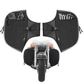 Benlari Soft Lowers Chaps Highway Crash Bar Covers Motorcycle Leg Warmers Fit for Harley Touring Road King Road Glide Street Glide Electra Glide and Trike Models After 1980-2024
