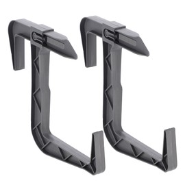 KADAX Flower Box Holder, No Drilling, Balcony Box Holder Set, Adjustable Hooks and Holders for Flower Box, Flower Box Holder for Balcony and Windowsill (2 Pieces, Anthracite)