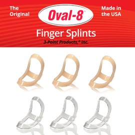 3-Point Products Oval-8 Finger Splint, Support and Protection for Arthritis, Trigger Finger or Thumb, and Other Finger Conditions, Size 2 (Pack of 3)
