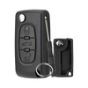 Car Key Shell Replacement 3 Buttons for Peugeot Citroen Flip
