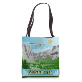 Yosemite Retro Travel Poster Tote Bag
