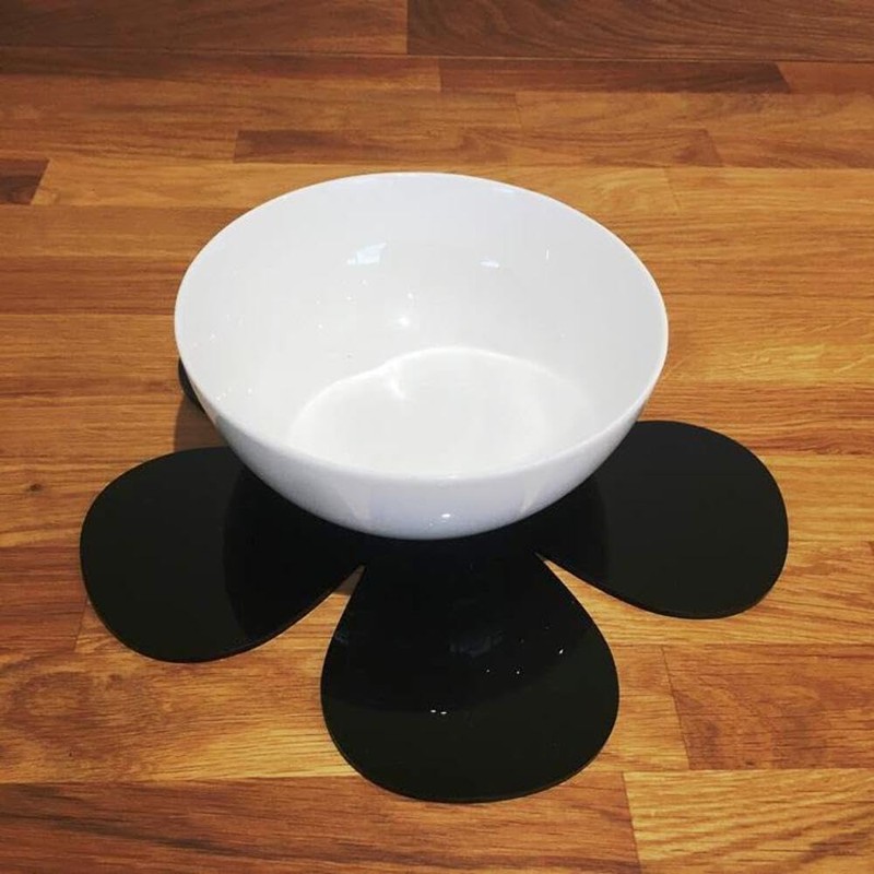 Daisy Placemat Set - Gloss Pink 4 Placemats Large 38cm