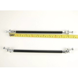 SDeelCase Red 9.5" Bumper Lip Splitter Diffuser Spoiler Strut Support Rod Bar for Dodge