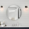 KOHROS Frameless Round Bathroom Mirror for Over Sink 24" x