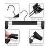 GUANJUNE 10 Pack Clothes Pants Hangers, Space-Saving Skirt Holders with