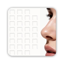 Soziprix 30pcs Hypoallergenic Clear Septum Rings Flexible Nose Retainers