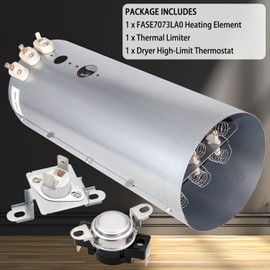 Dryer Heating Element Kit Compatible With Frigidaire FASE7073LA0, FAQE7072LA0, FASE7073LN0, FASE7073LR0, FASE7073LW0, FASE7073NA0, FASE7073NA2