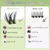 Kiyu 키유 래쉬 클러스터 144Pcs D 컬 엔젤 속눈썹 연장