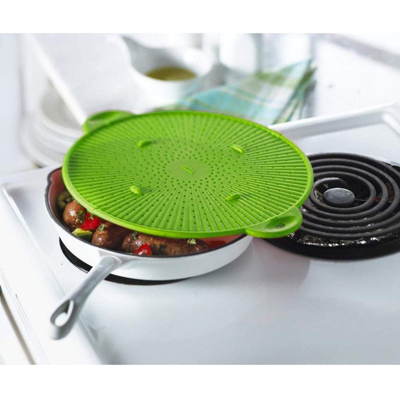 Multifunctional 3 in 1 Silicone Splatter Screen, Splatter Guard, Strainer,