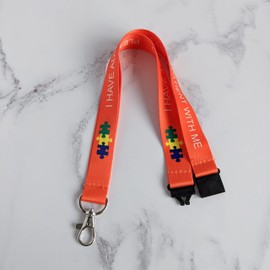 Children's 'I Have ADHD' Lanyards ADHD Awareness Kids Holiday Travelling UK