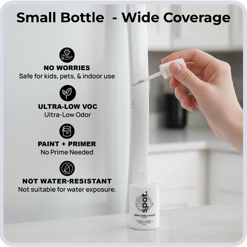 spot. High-Gloss White Touch Up Paint – Porcelain and Appliance