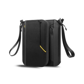 Spigen Life Klasden Passport Bag with RFID Blocking and SIM Card Pin, Travel Organiser for Family Passport Case for Men and Women - Black, black, Classic