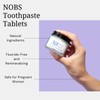 NOBS Toothpaste Tablets - Nano Hydroxyapatite, Fluoride Free, Plastic Free,