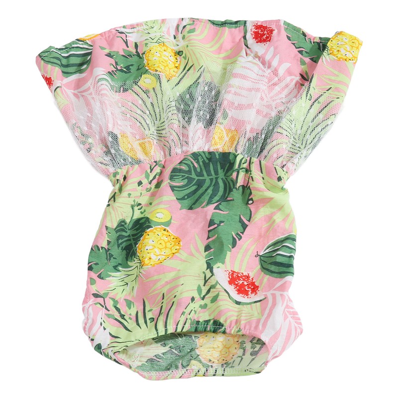 Dog Dress Romantic Classic Leaf Pattern Soft Comfortable Doggie Princess