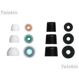 NICKSTON 12pcs (WHB-BMF) Hybrid & Memory Foam Eartips for Sony True Wireless Earphones