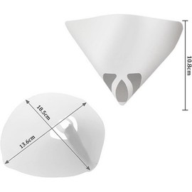 Jinshining 20 Pcs White of Micron Paint Cone Paint Strainers, Micron Paint Filter for Automotive, Spray, Guns, Arts & Crafts, Painting Projects Paint Tools and Equipment