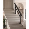 KYBOLT Outdoor Handrail, 5-6 Step Stair Handrail, Deck Staircase Handrails