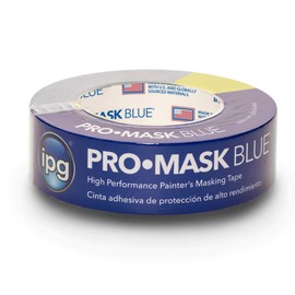 IPG ProMask Blue, 14-Day Painter's Tape, 1.41" x 60 yd, Blue, (Single Roll)