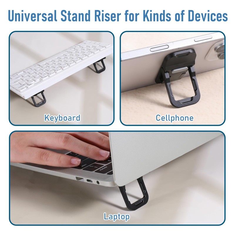 Bewudy 2 Pcs Portable Keyboard Stand, Dual Tilt Angle Adjustment,