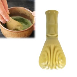 Fidqiog 1 Pcs Resin Matcha Whisk, 2.36×4.72inch Food-Grade Durable Chasen for Matcha Powder, Traditional Tool with Easy-Clean Design, Compact Whisk for Home & Travel Use
