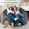Homguava 5FT Bean Bag Chair Giant BeanBag with Memory Foam