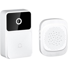 Smart Doorbell Set WiFi Two-Way Intercom Doorbell Set, Video Call Photo Recording, Cell Phone Control Doorbell, Easy to Install, Long Battery Life